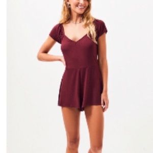 NWT PacSun LA Hearts Burgundy Romper NWT
